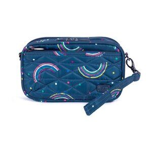 Lug Roundabout Wallet 2 - Rainbow Navy, Versatile Cosmetic Organizer, MPN 880479